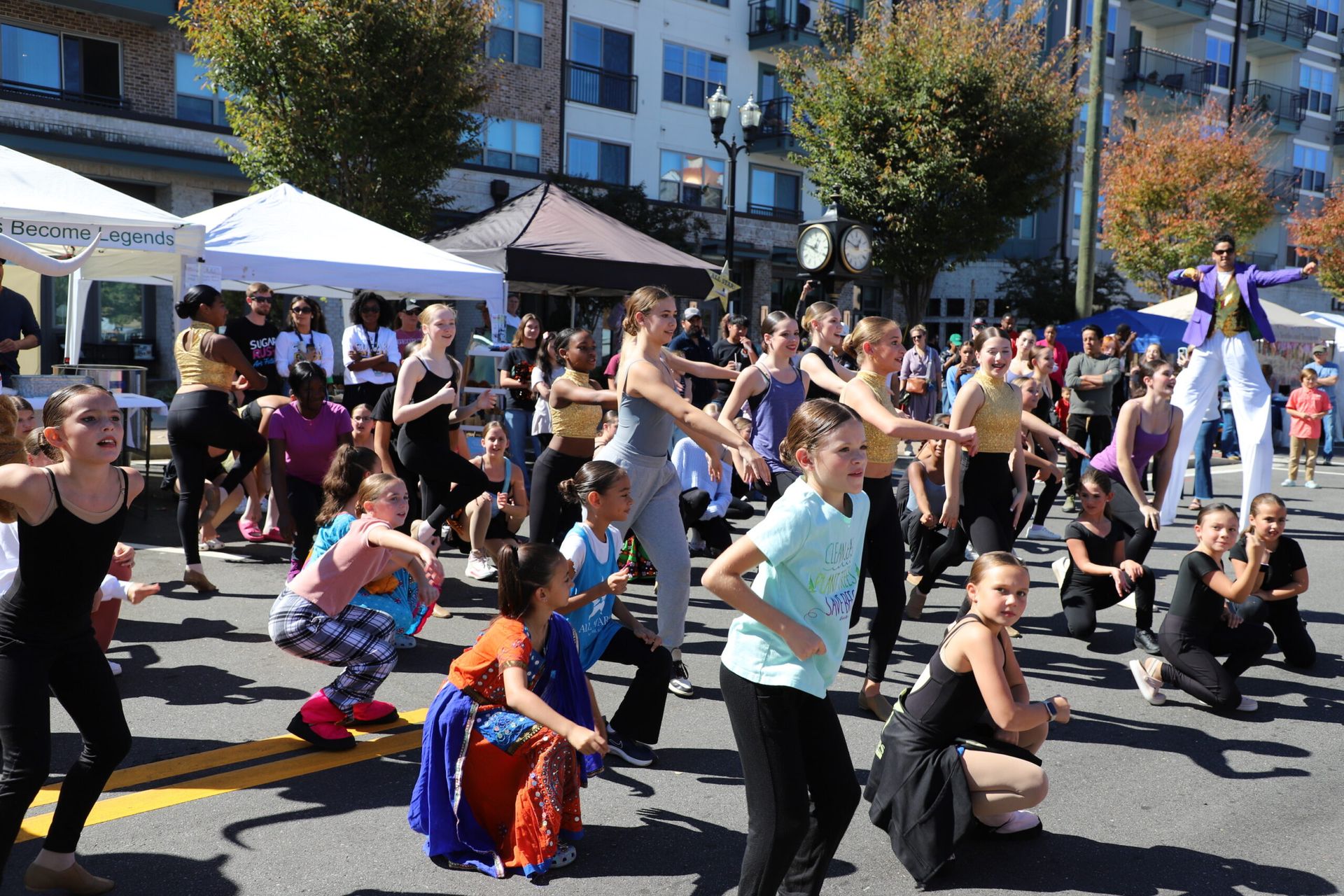 Crowd enjoying Sugar Rush Arts Festival in Downtown Sugar Hill
