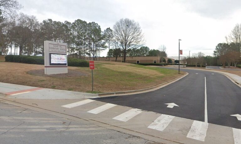 Sugar Hill Elementary parking lot